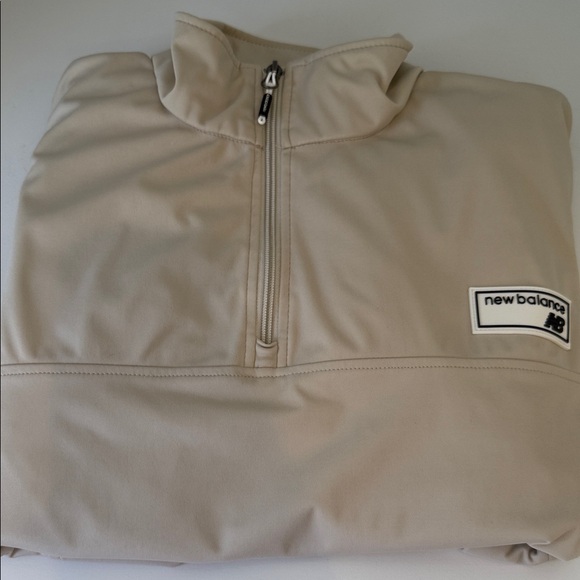 New Balance Beige Windbreaker Jacket - Picture 12 of 13